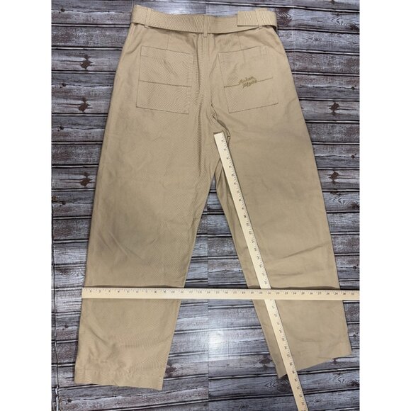 Maison Kitsuné belted Pants size 42 US XL color cork NWT mspr 325 cotton canvas - Picture 7 of 7